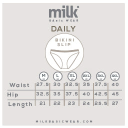 Daily Plain Bikini Cut - Pack of 7