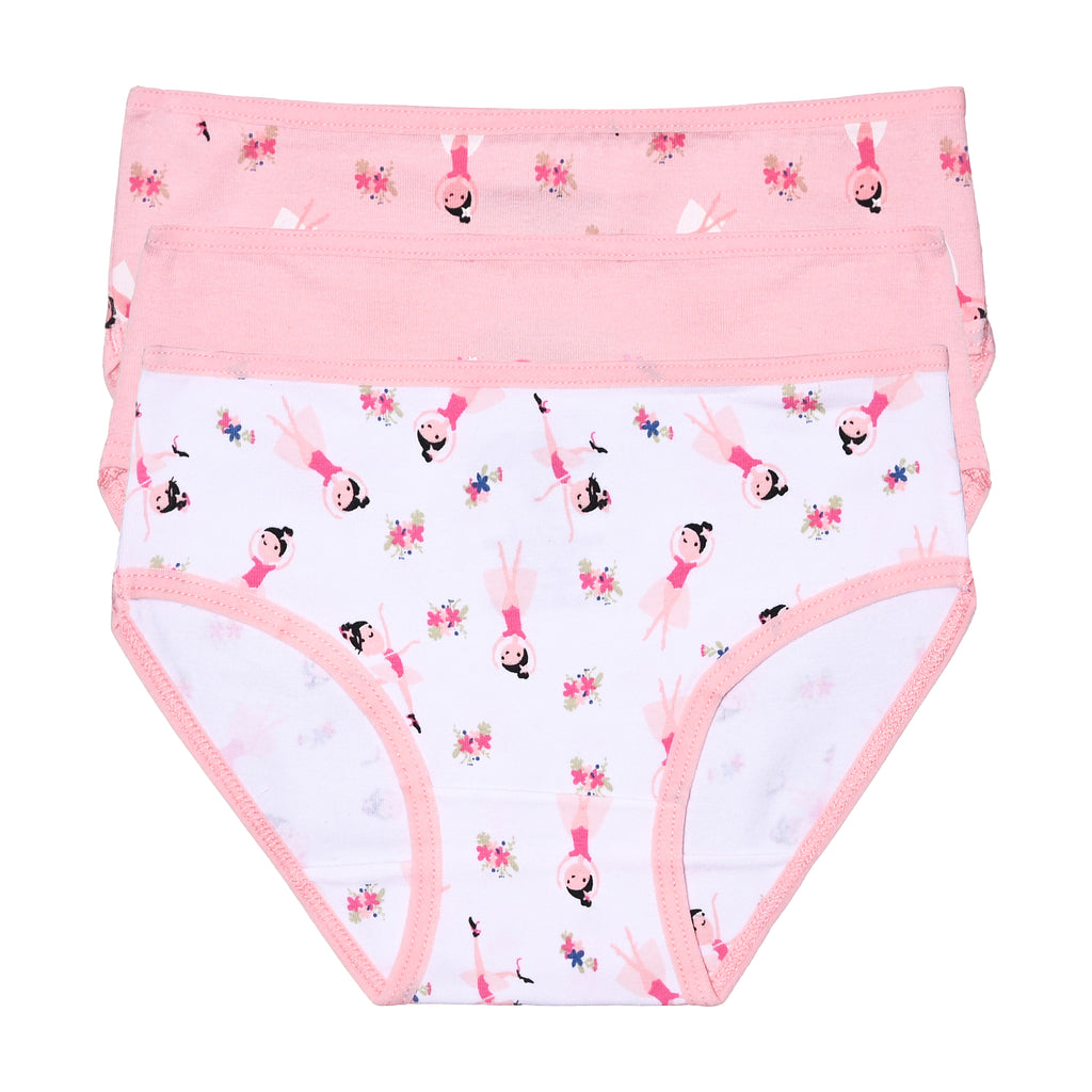 Girls Printed Brief - Pack of 3