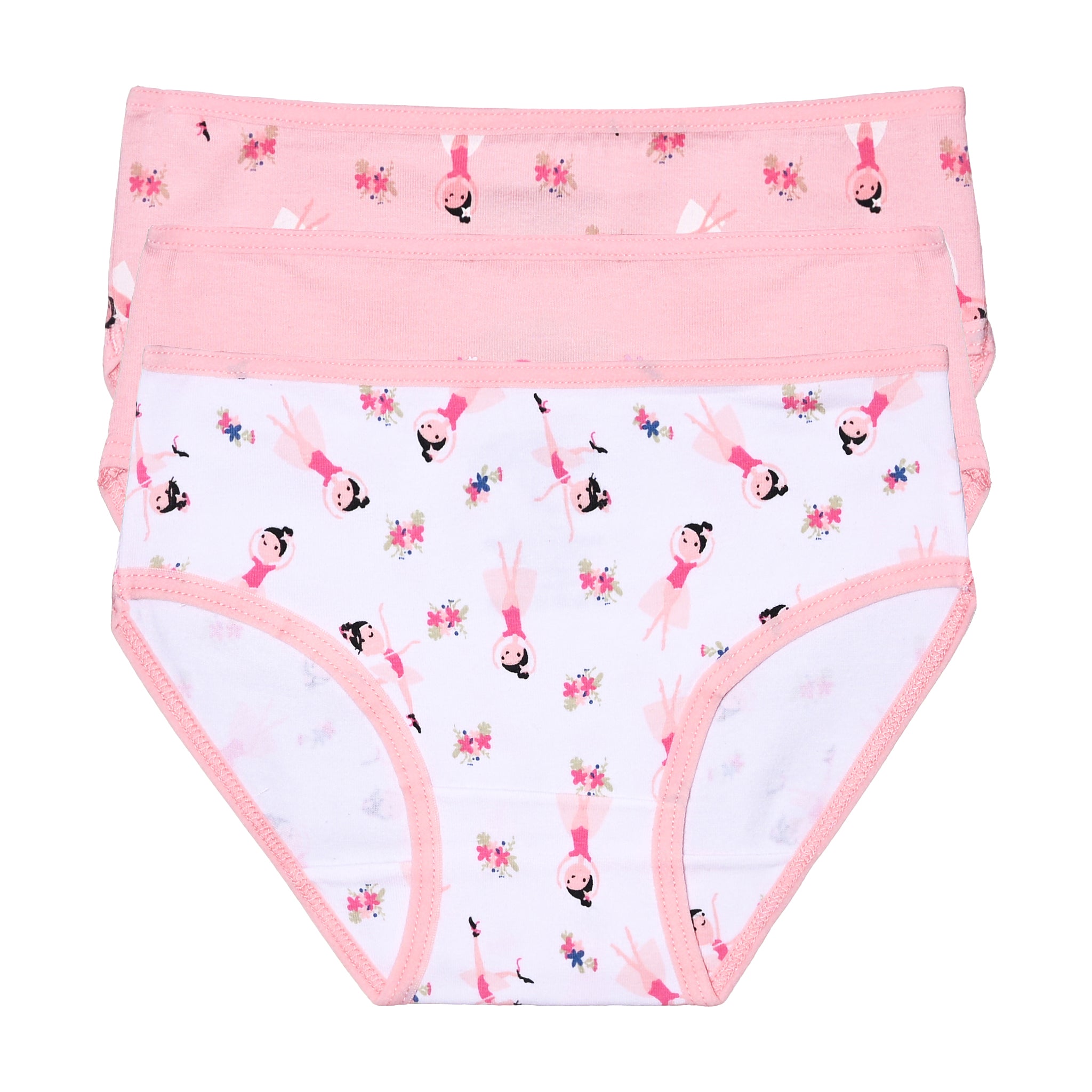 Girls Printed Brief - Pack of 3