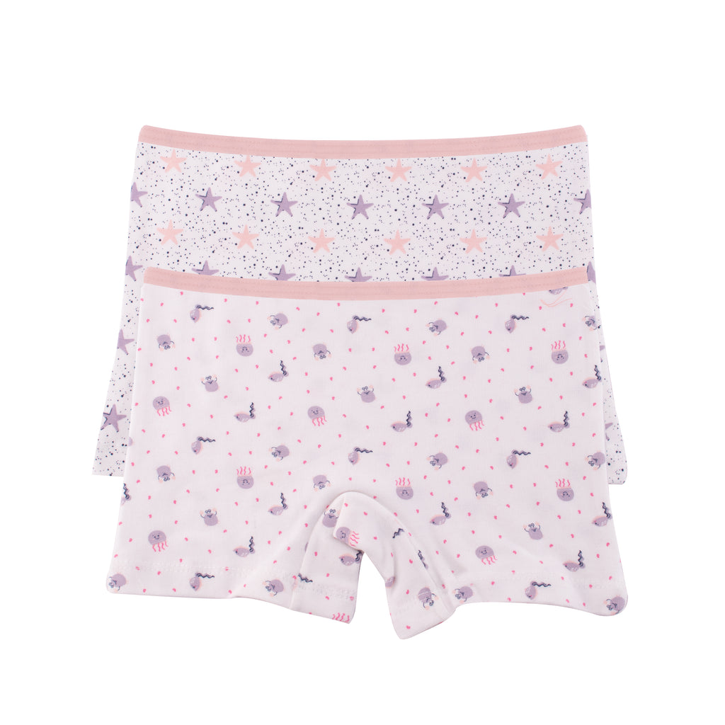 Girls Printed Hot Short - Pack of 2