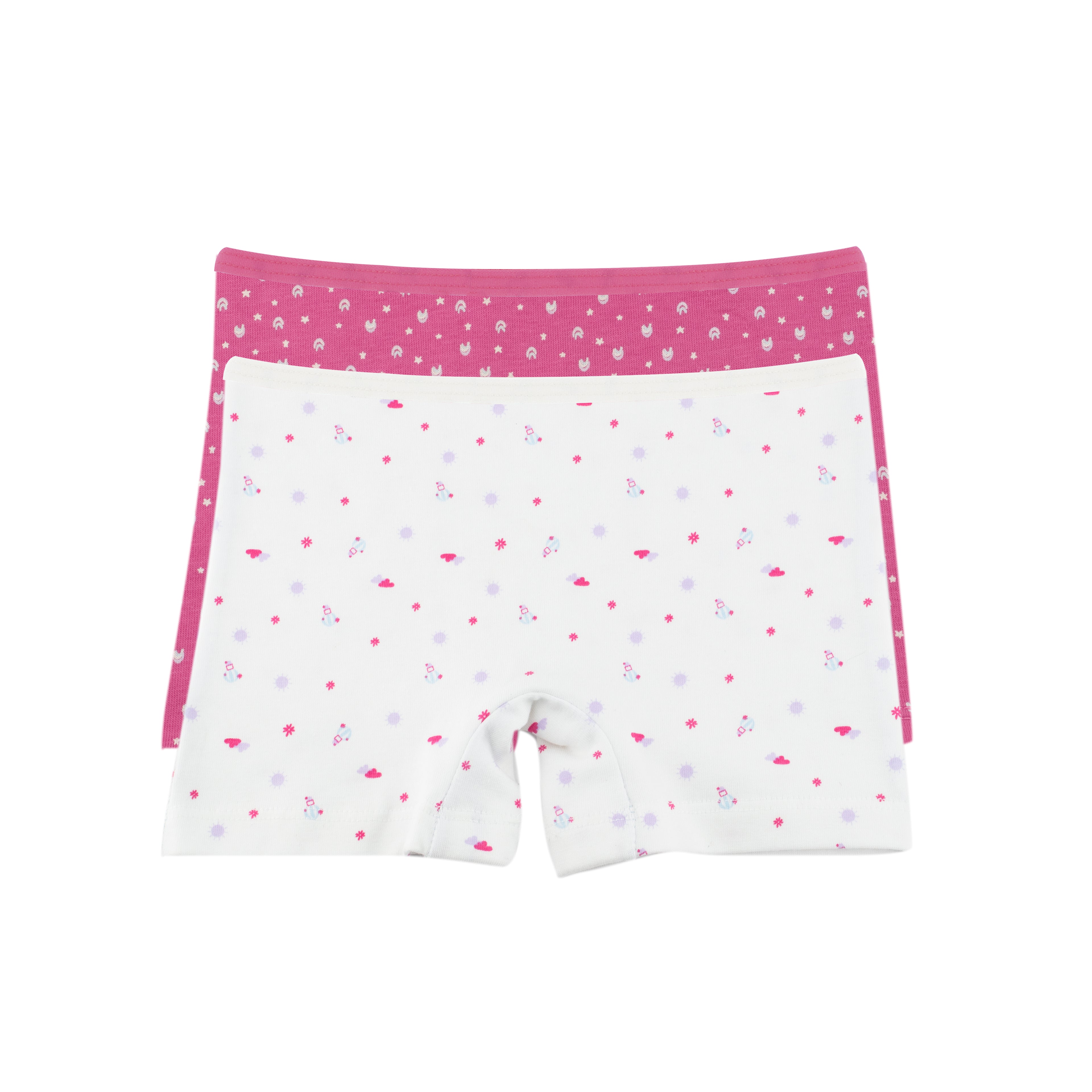 Girls Printed Hot Short - Pack of 2