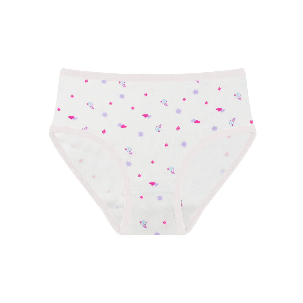 Girls Printed Brief - Pack of 3