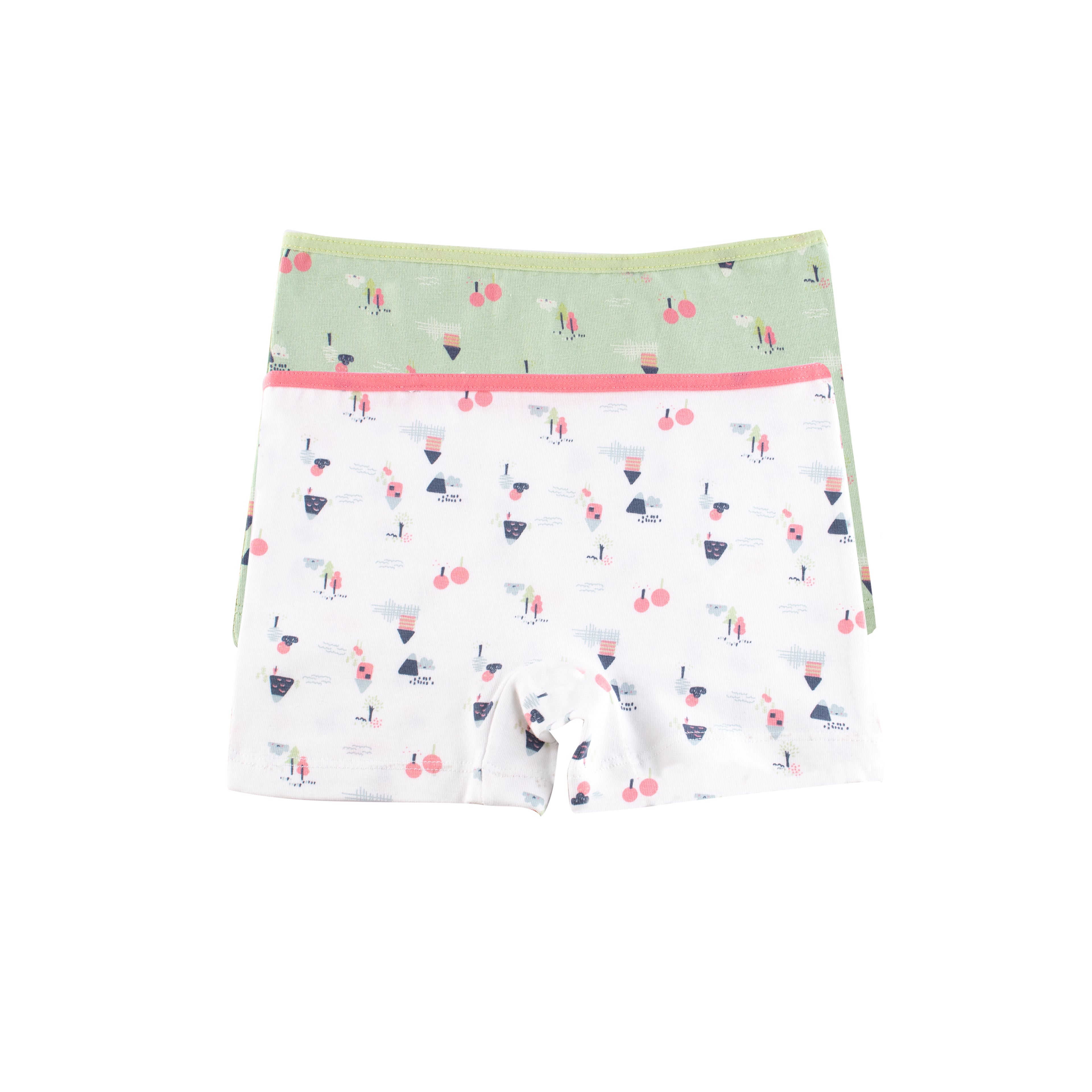 Girls Printed Hot Short - Pack of 2