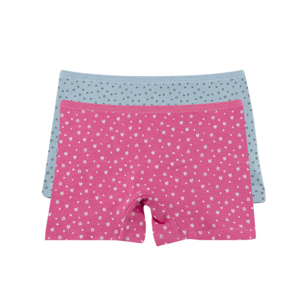 Girls Printed Hot Short - Pack of 2