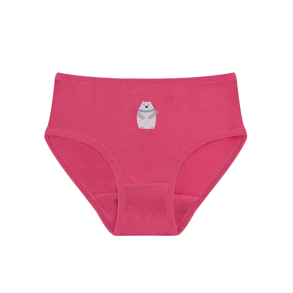 Girls Printed Brief - Pack of 3