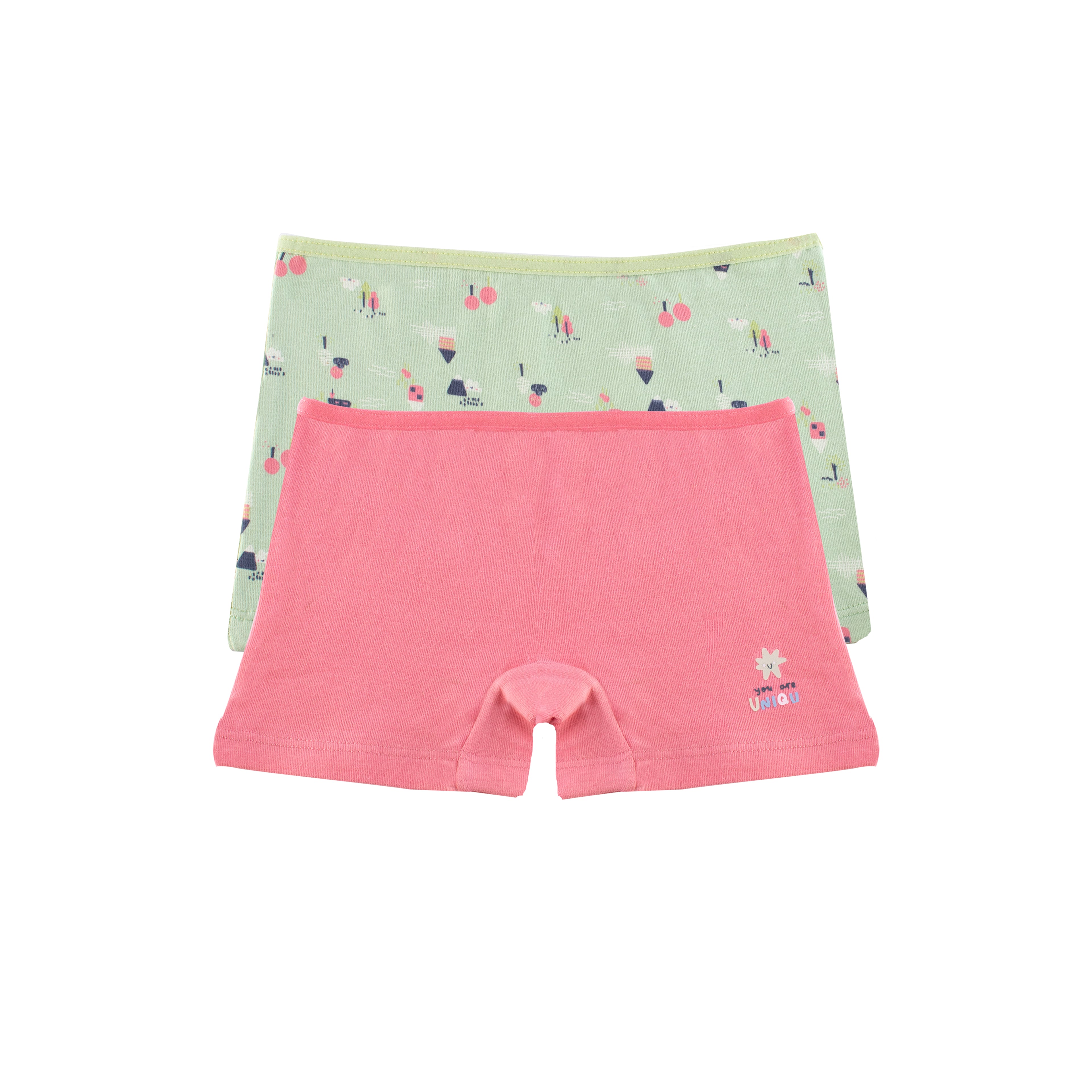 Girls Printed Hot Short - Pack of 2