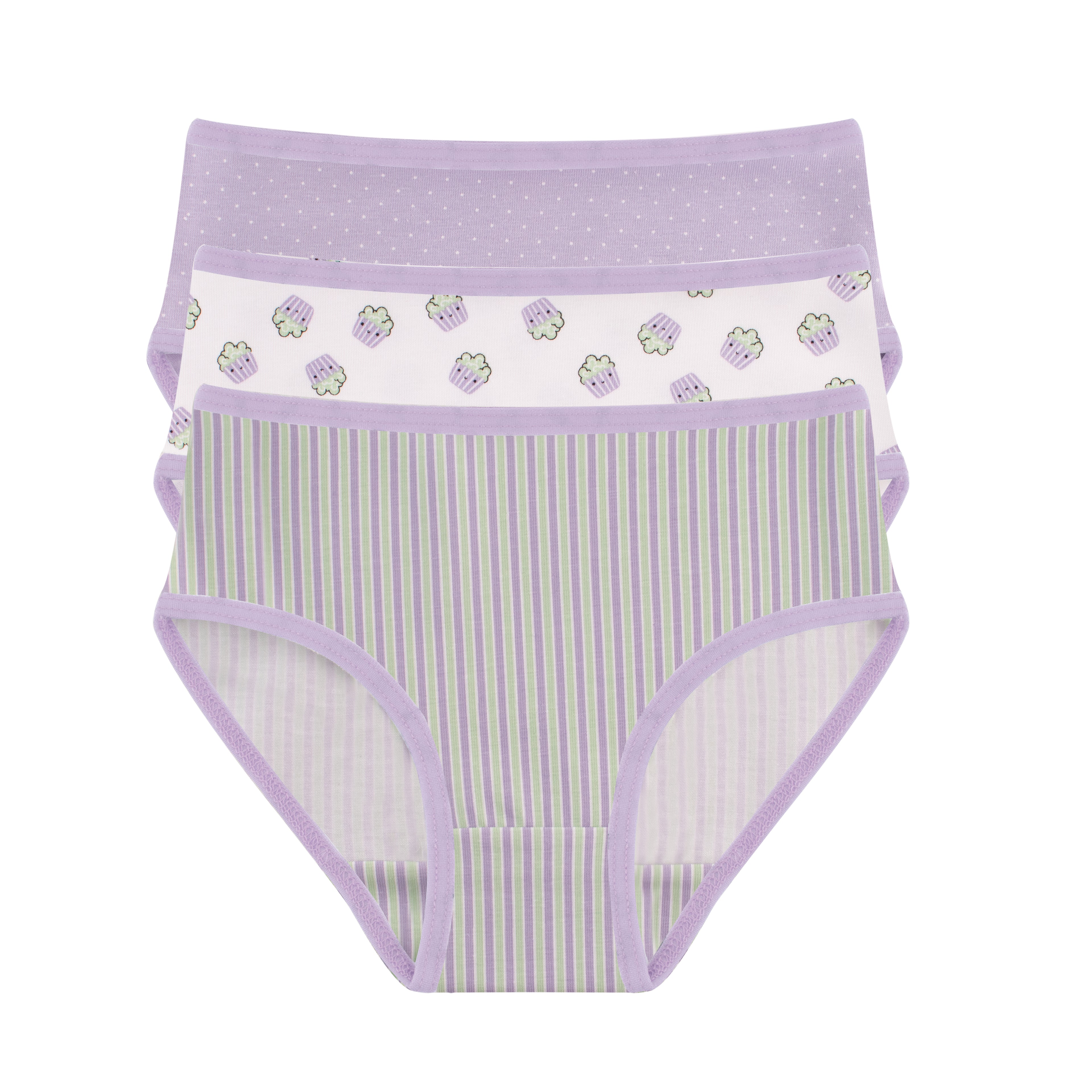Girls Printed Brief - Pack of 3