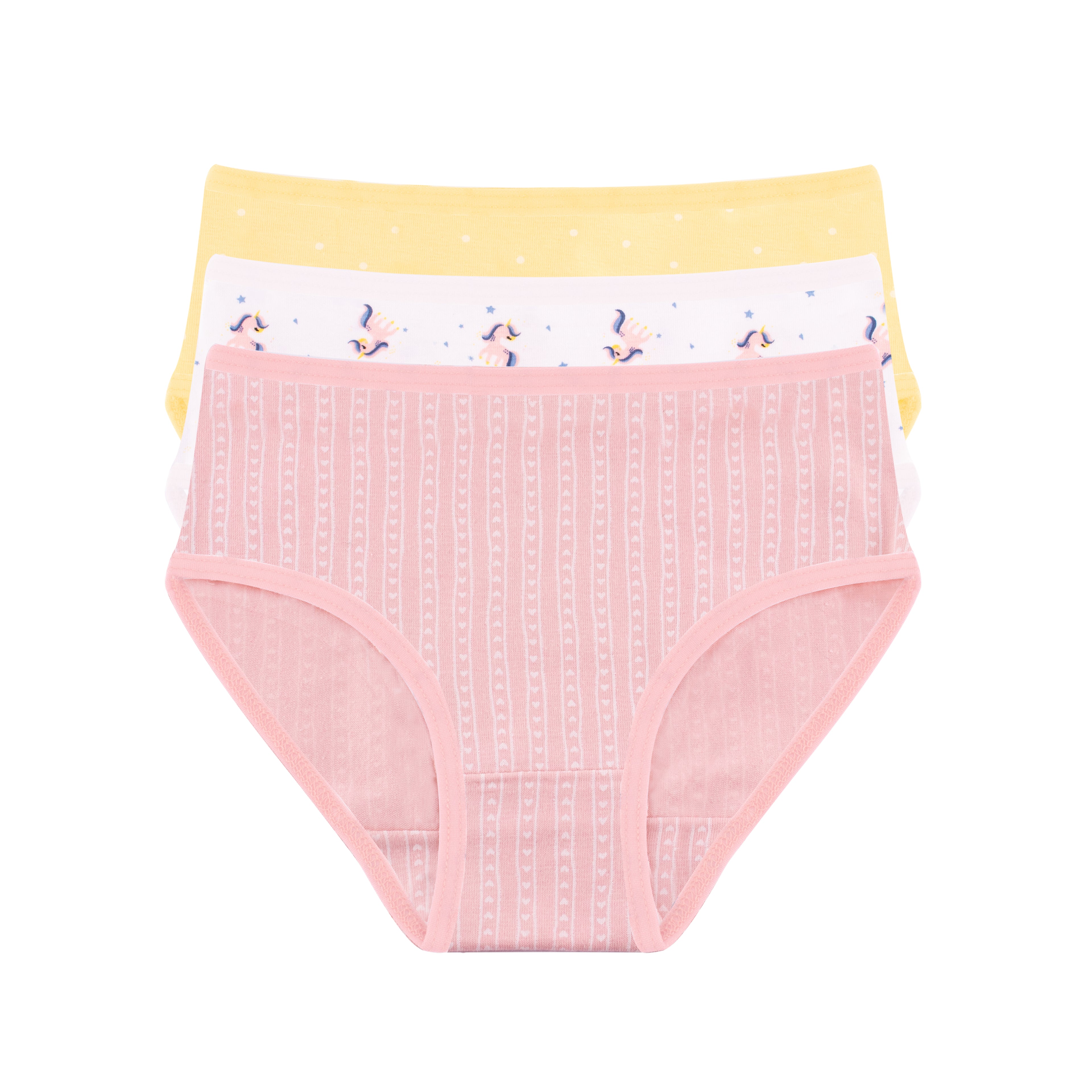 Girls Printed Brief - Pack of 3