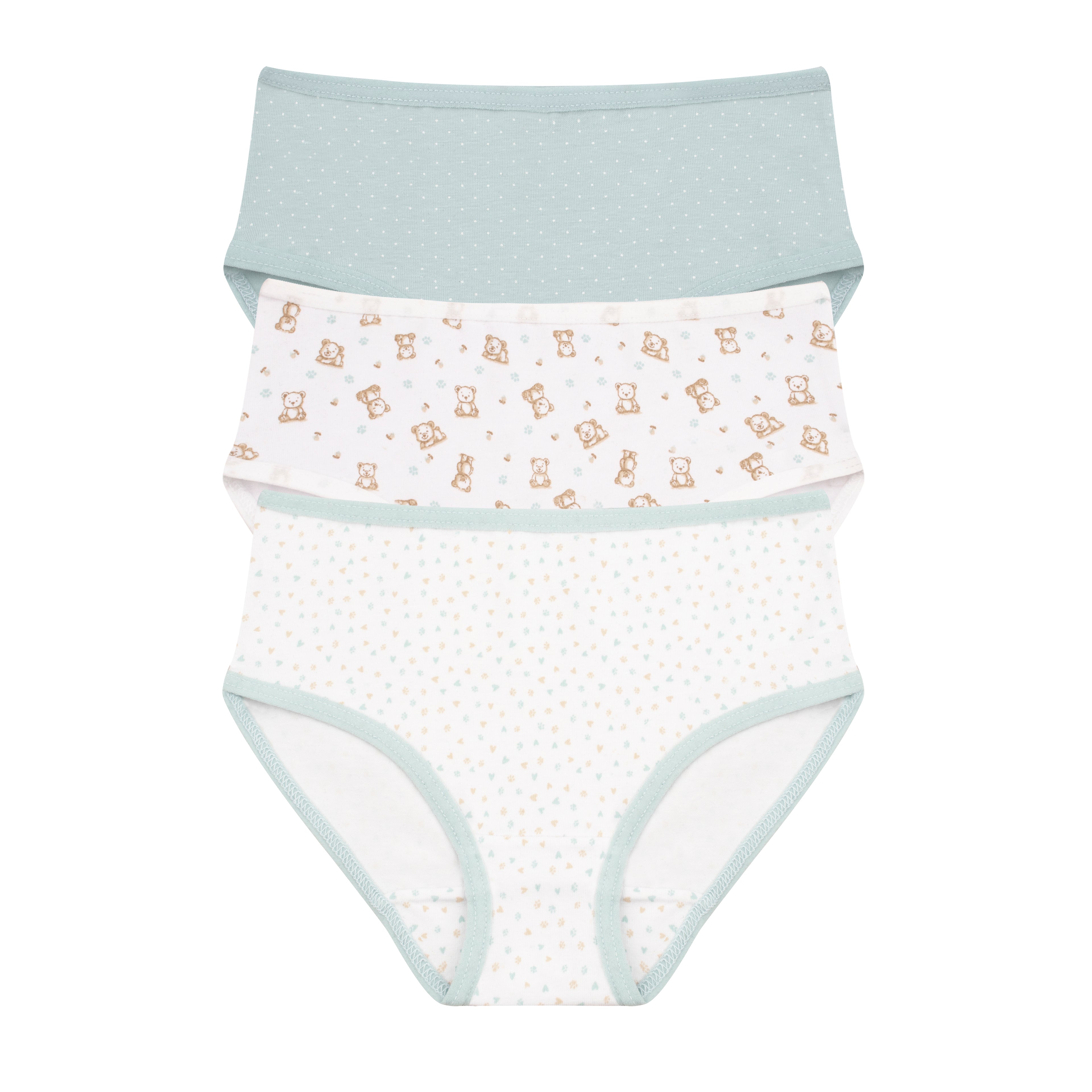 Girls Printed Brief - Pack of 3