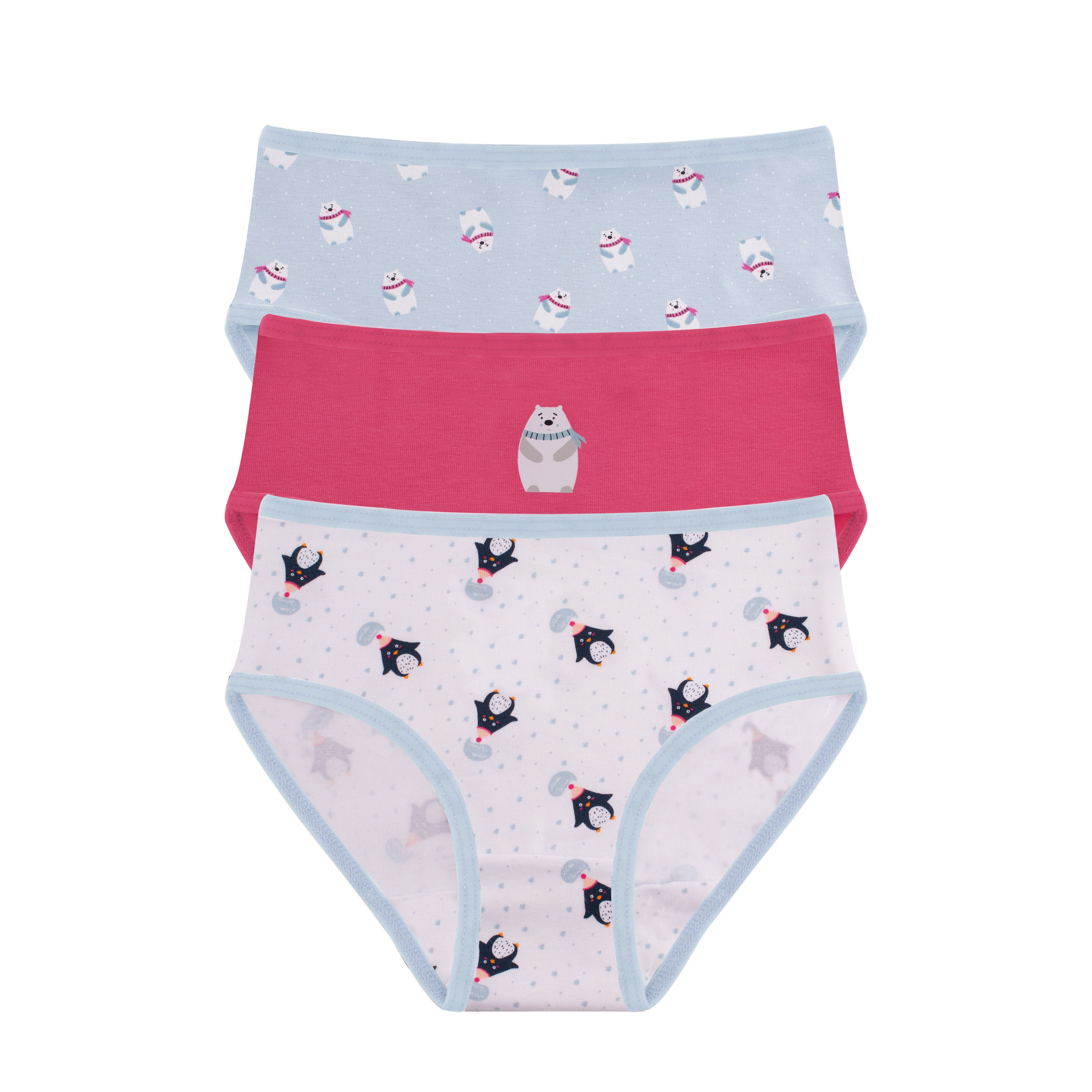Girls Printed Brief - Pack of 3