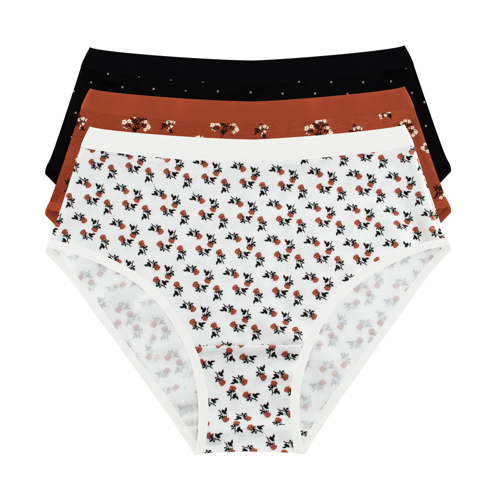 Brief In Store Printed Brief - Pack of 3 – MILK Basic Wear