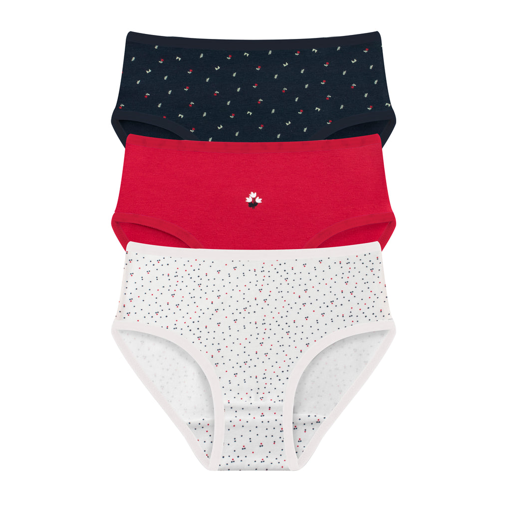Girls Printed Brief - Pack of 3