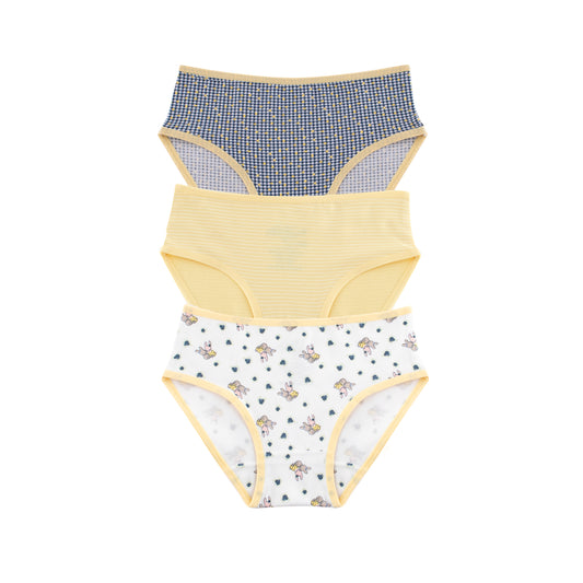 Girls Printed Brief - Pack of 3