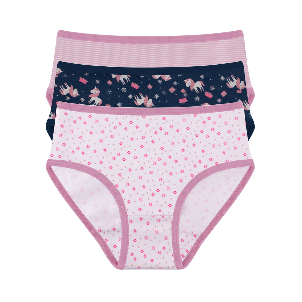 Girls Printed Brief - Pack of 3
