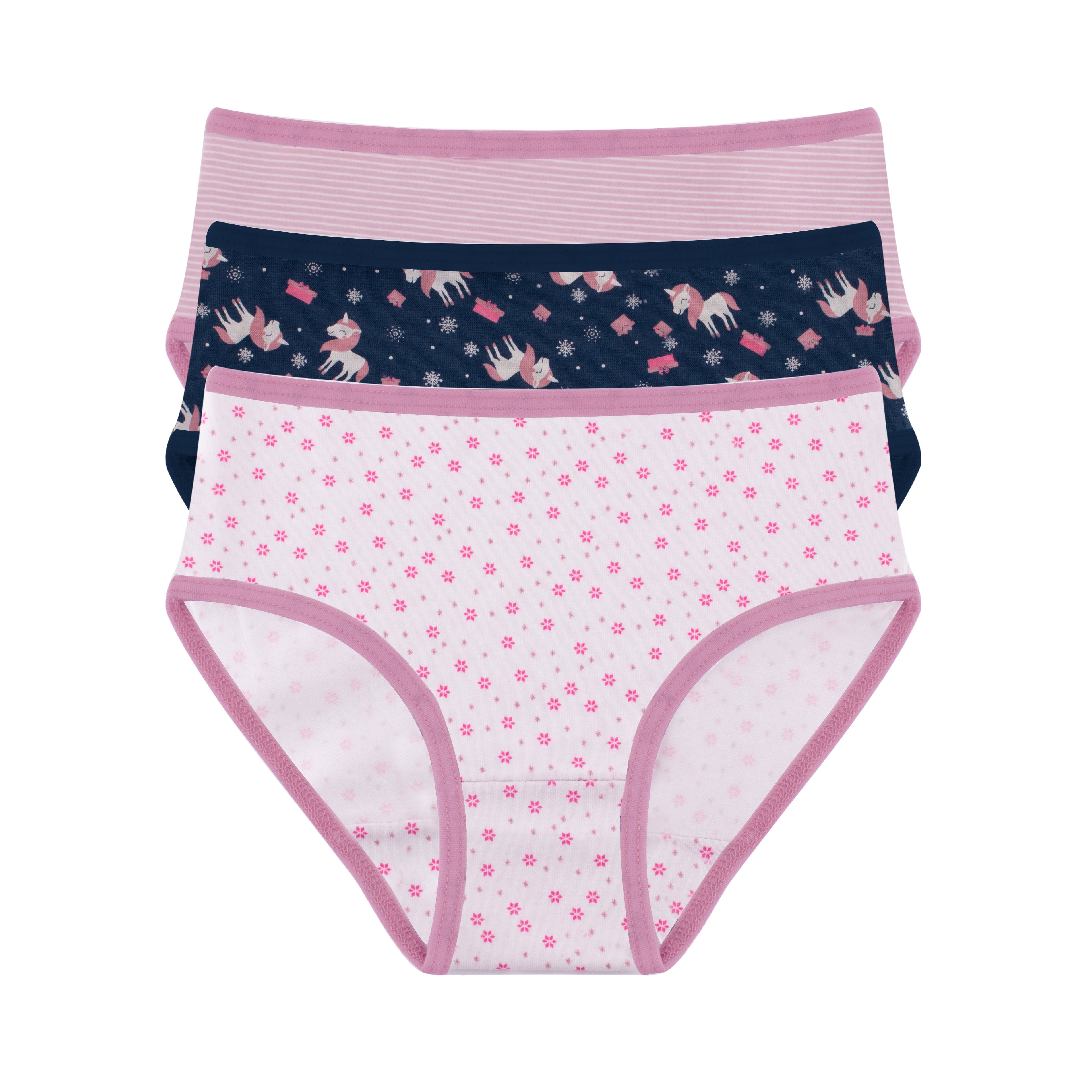 Girls Printed Brief - Pack of 3