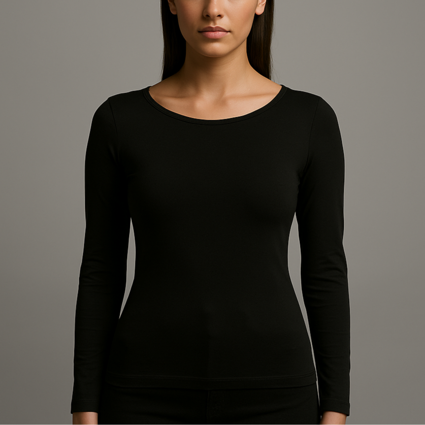 Long Sleeve-Round Neck- Pack of 1 - Body Wear