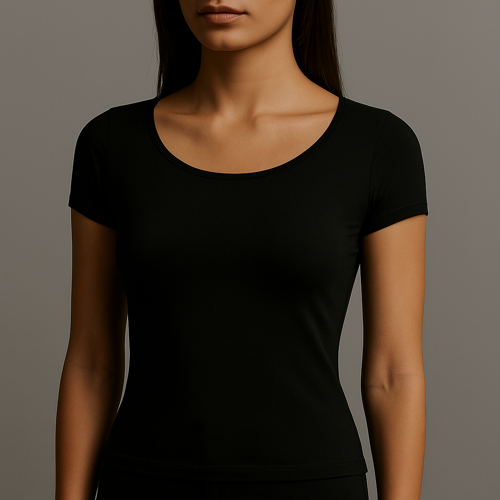 Round Neck Cap Sleeve - Pack of 1 - Body Wear