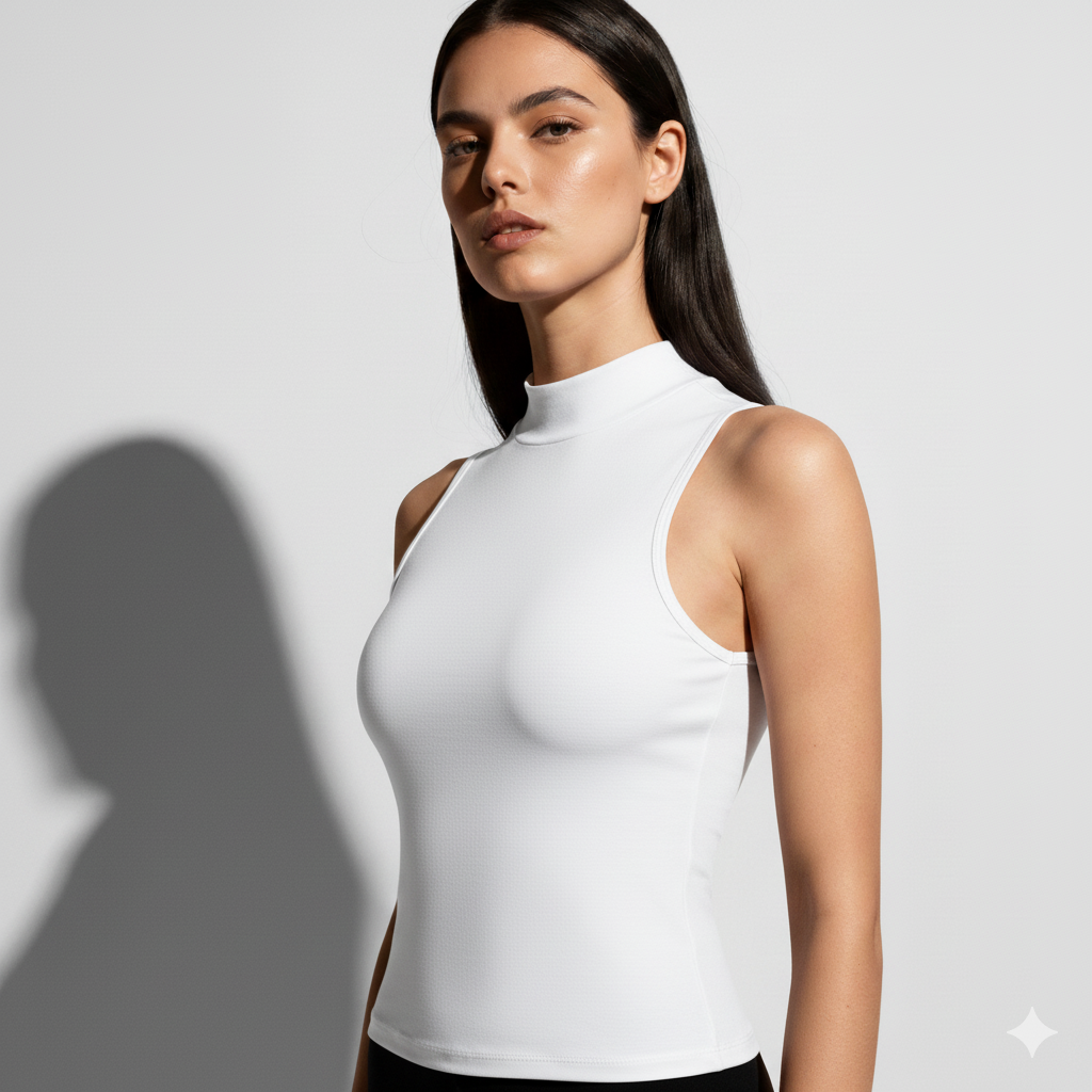 Plain High Neck - Sleeveless - Pack of 1 - Body Wear