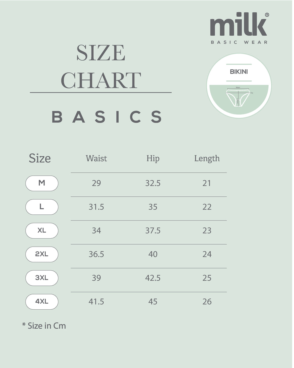 Plain Bikini - Pack of 3