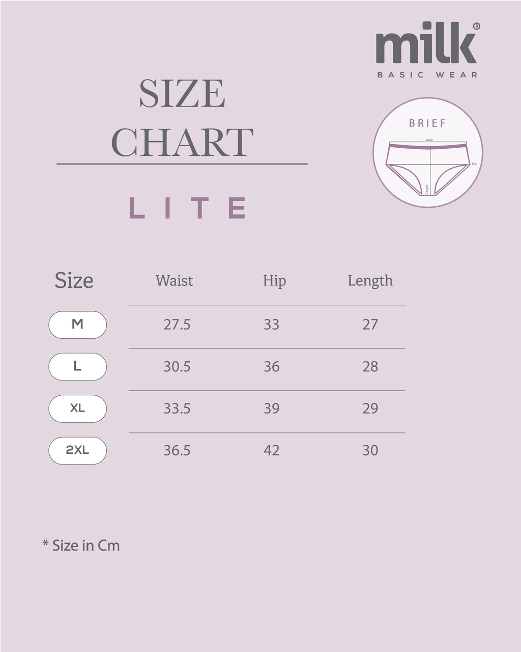 LITE Brief - Pack of 6