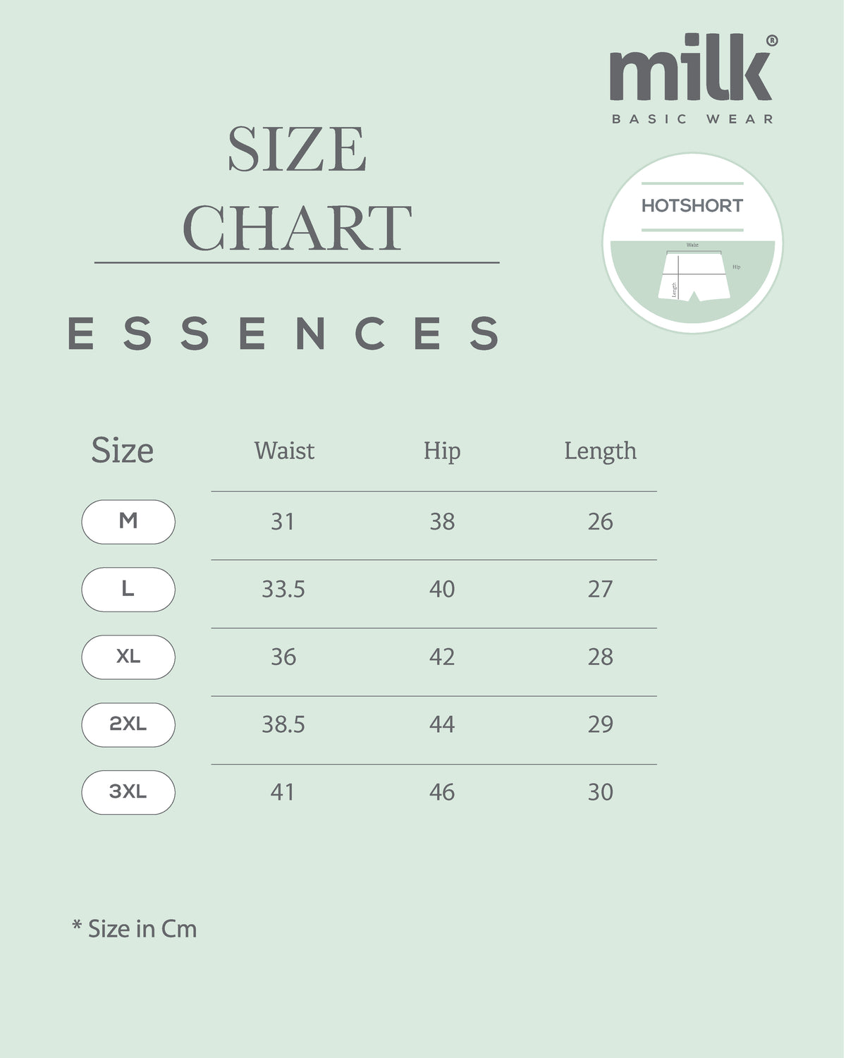 Basic Color Guide Printed Hot Short - Pack of 2 – MILK Basic Wear