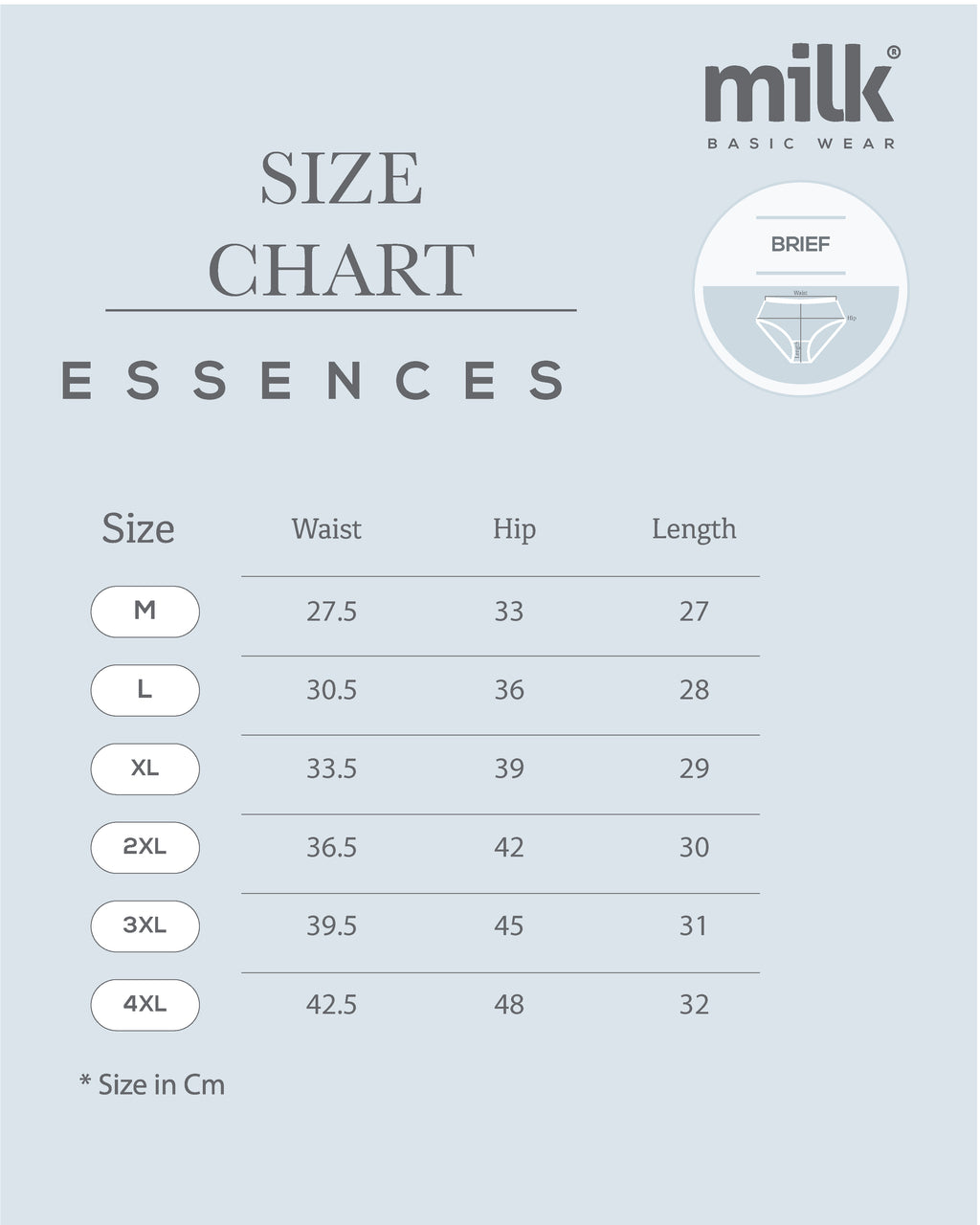 Printed Brief - Pack of 3