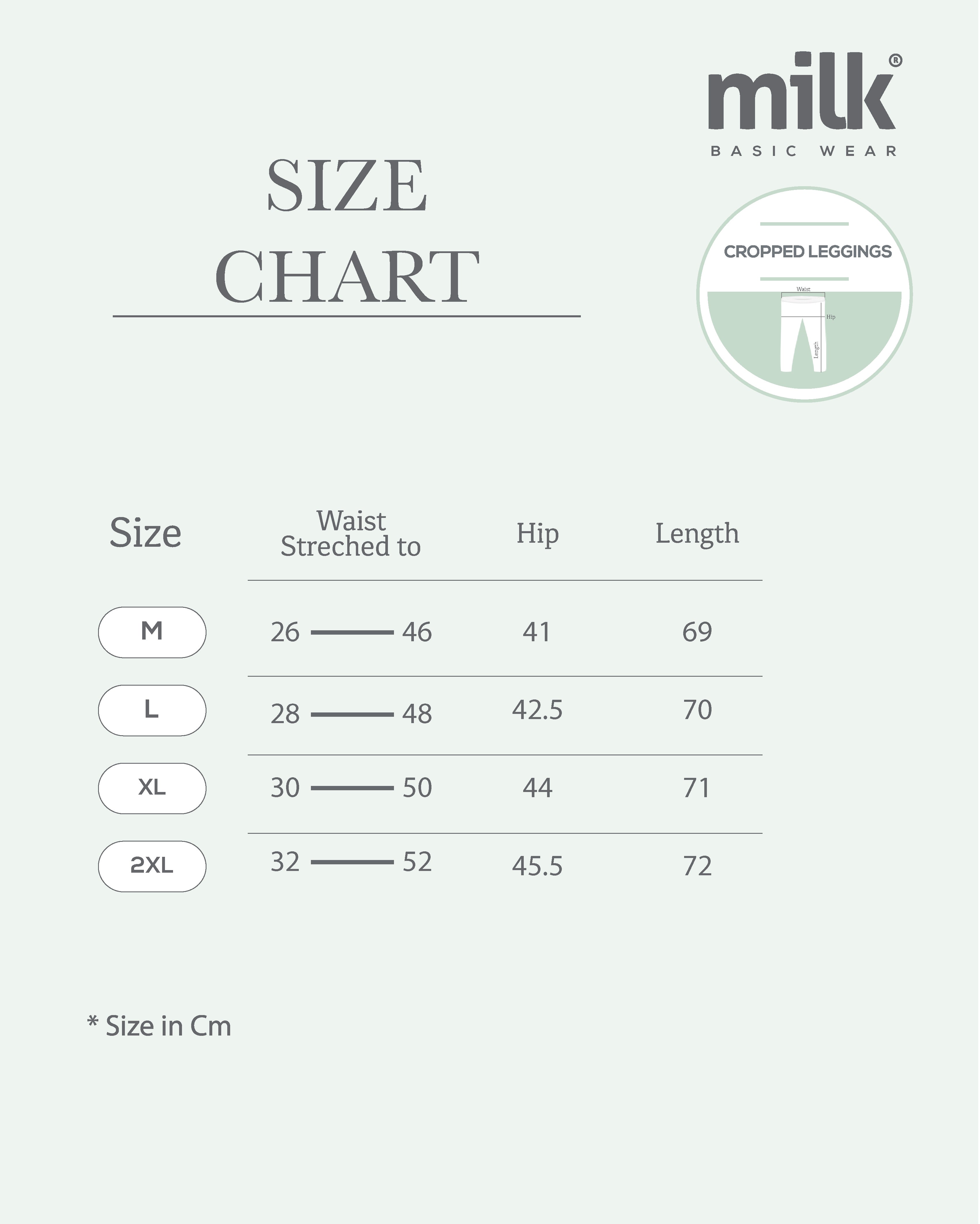 Cropped Leggings -Pack of 1 -Body Wear