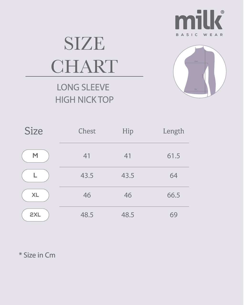 Long Sleeve -High Neck- Pack of 1 - Body Wear