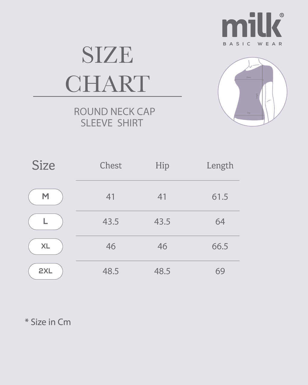 Round Neck Cap Sleeve - Pack of 1 - Body Wear