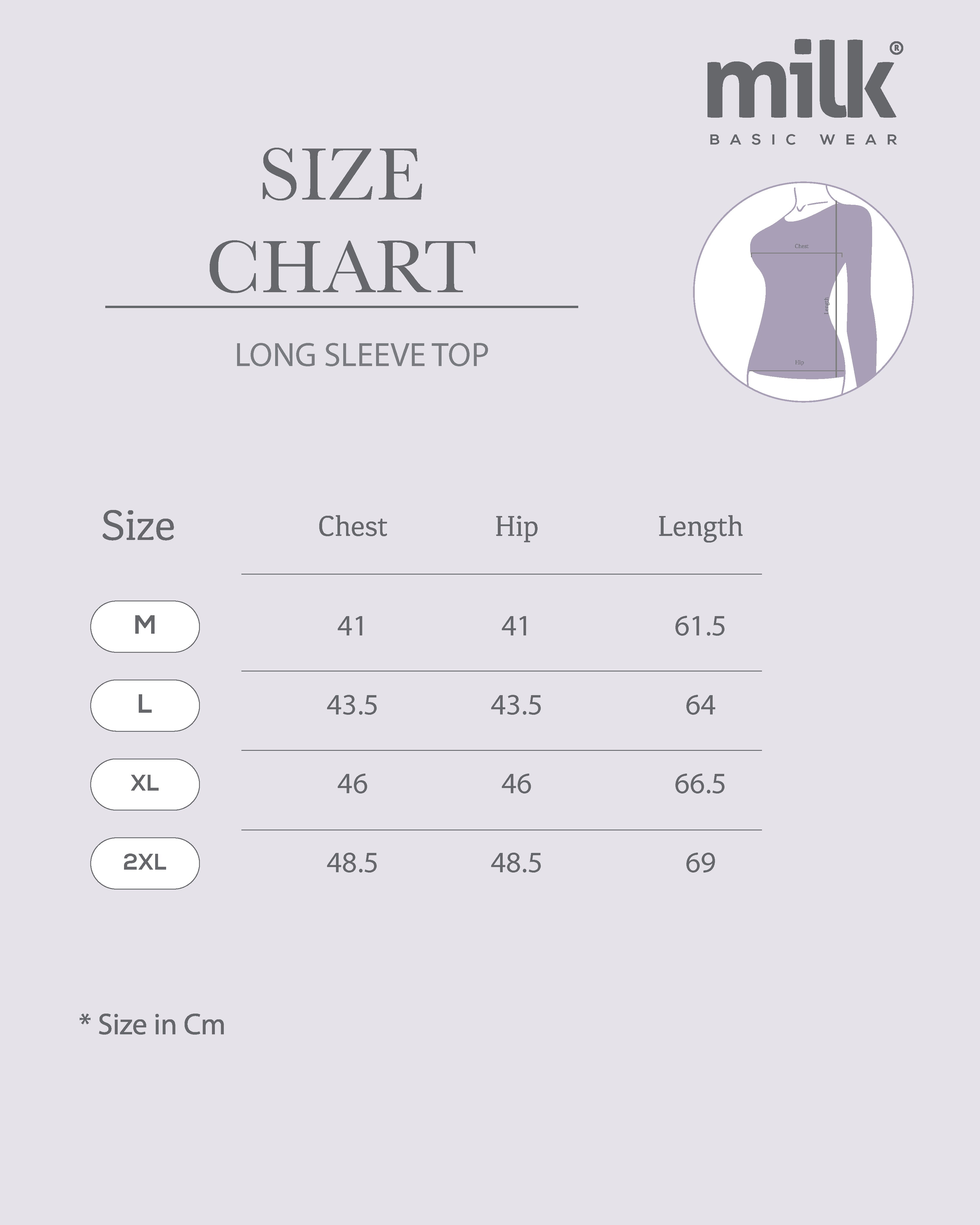Long Sleeve-Round Neck - Pack of 1 - Body Wear