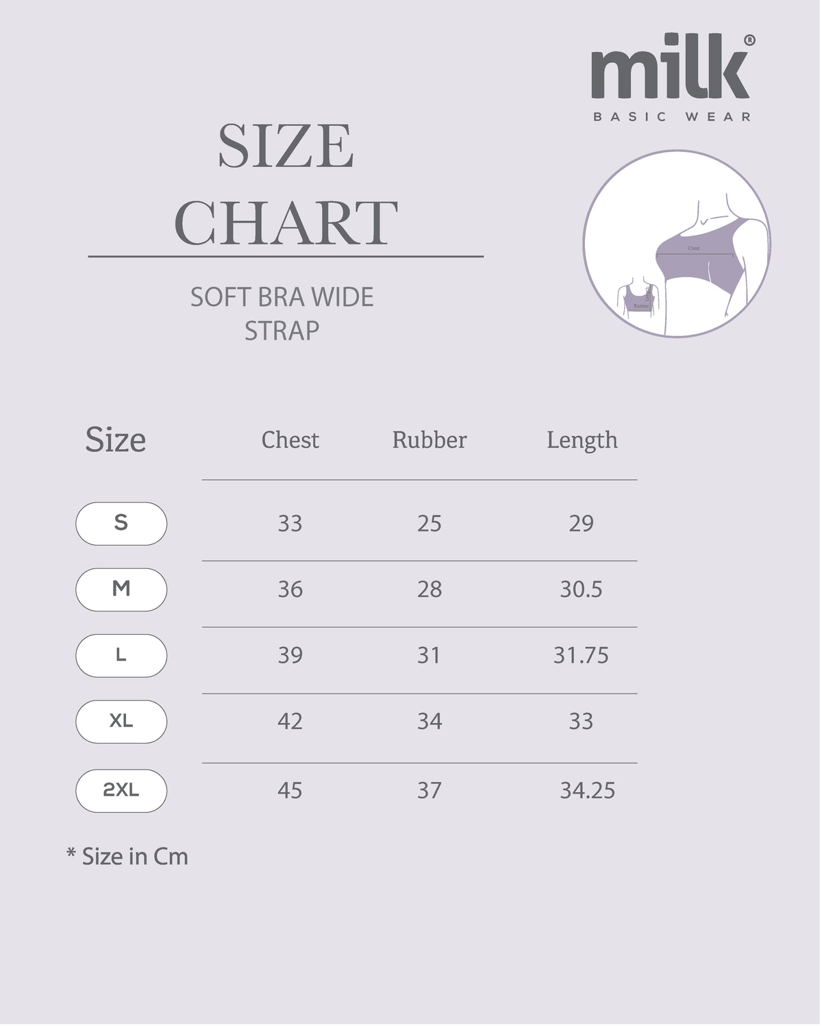 Wide Soft Bra – MILK Basic Wear