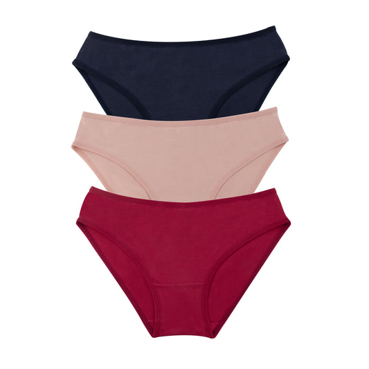 Plain Bikini - Pack of 3