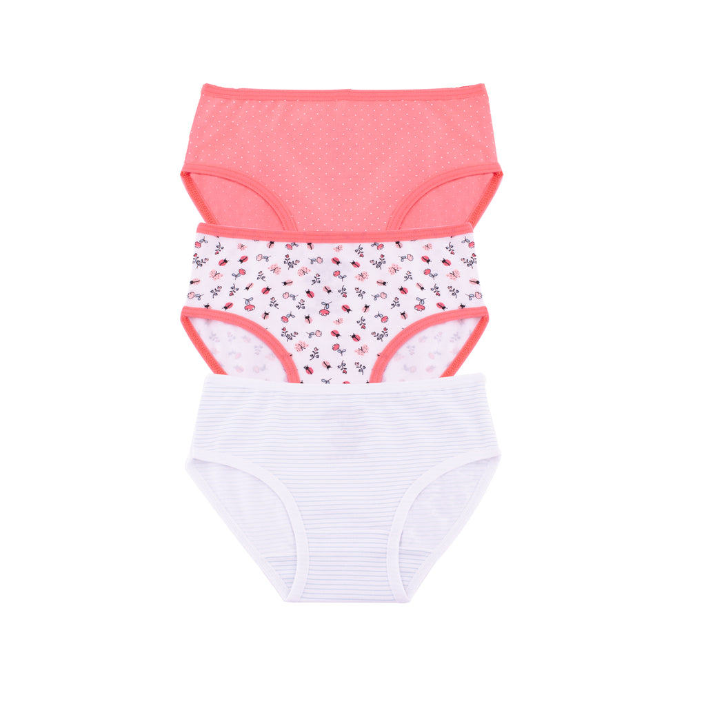Girls Printed Brief - Pack of 3