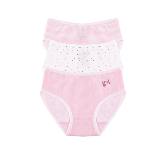 Girls Printed Brief - Pack of 3