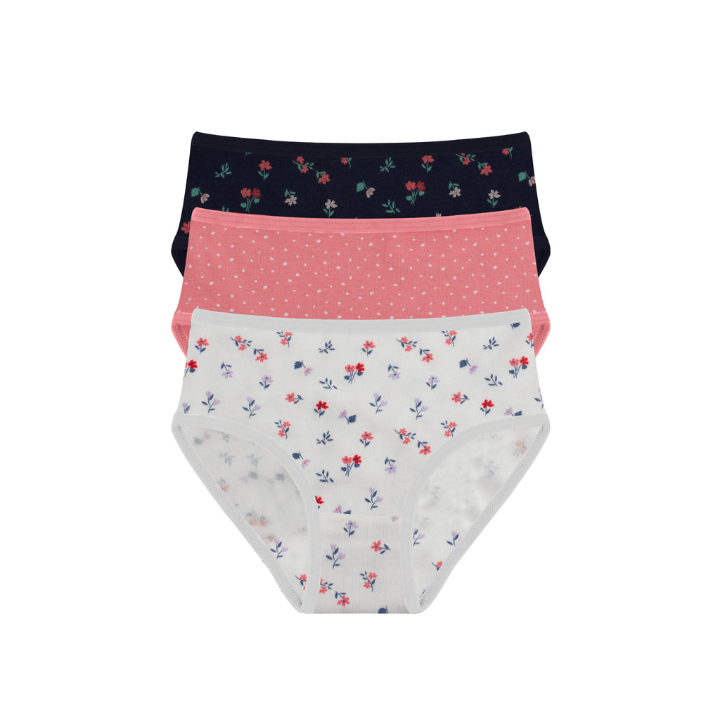 Girls Printed Brief - Pack of 3