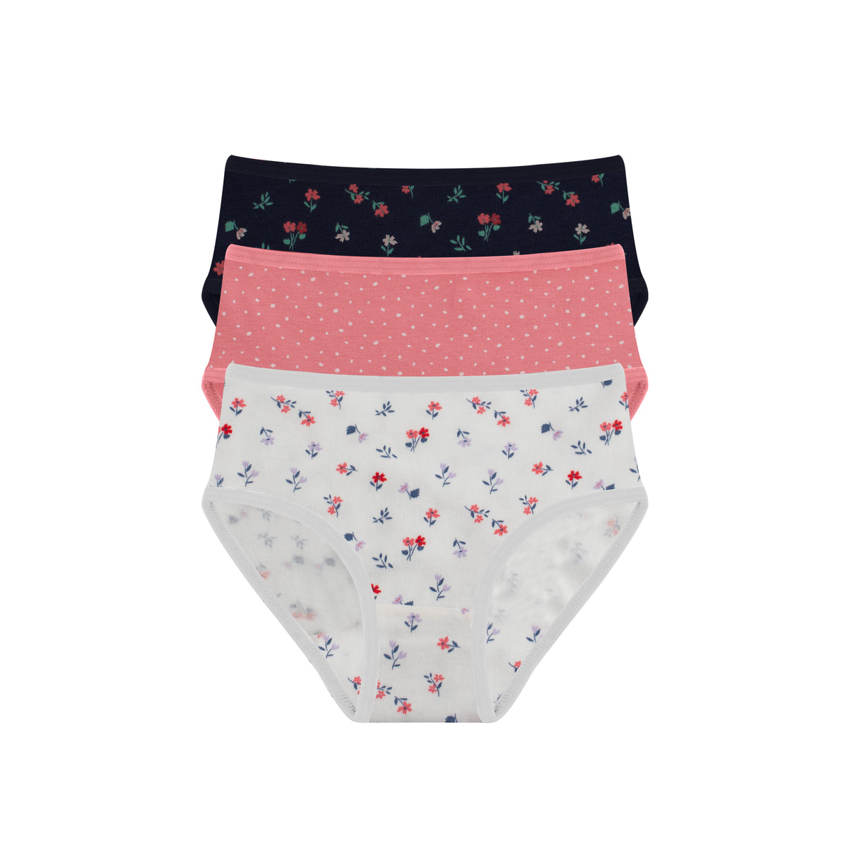 Girls Printed Brief - Pack of 3