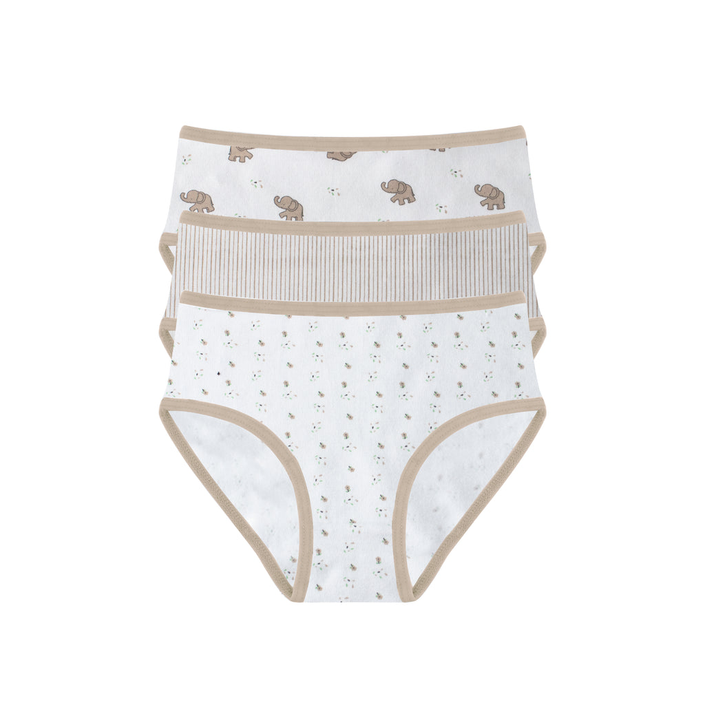 Girls Printed Brief - Pack of 3