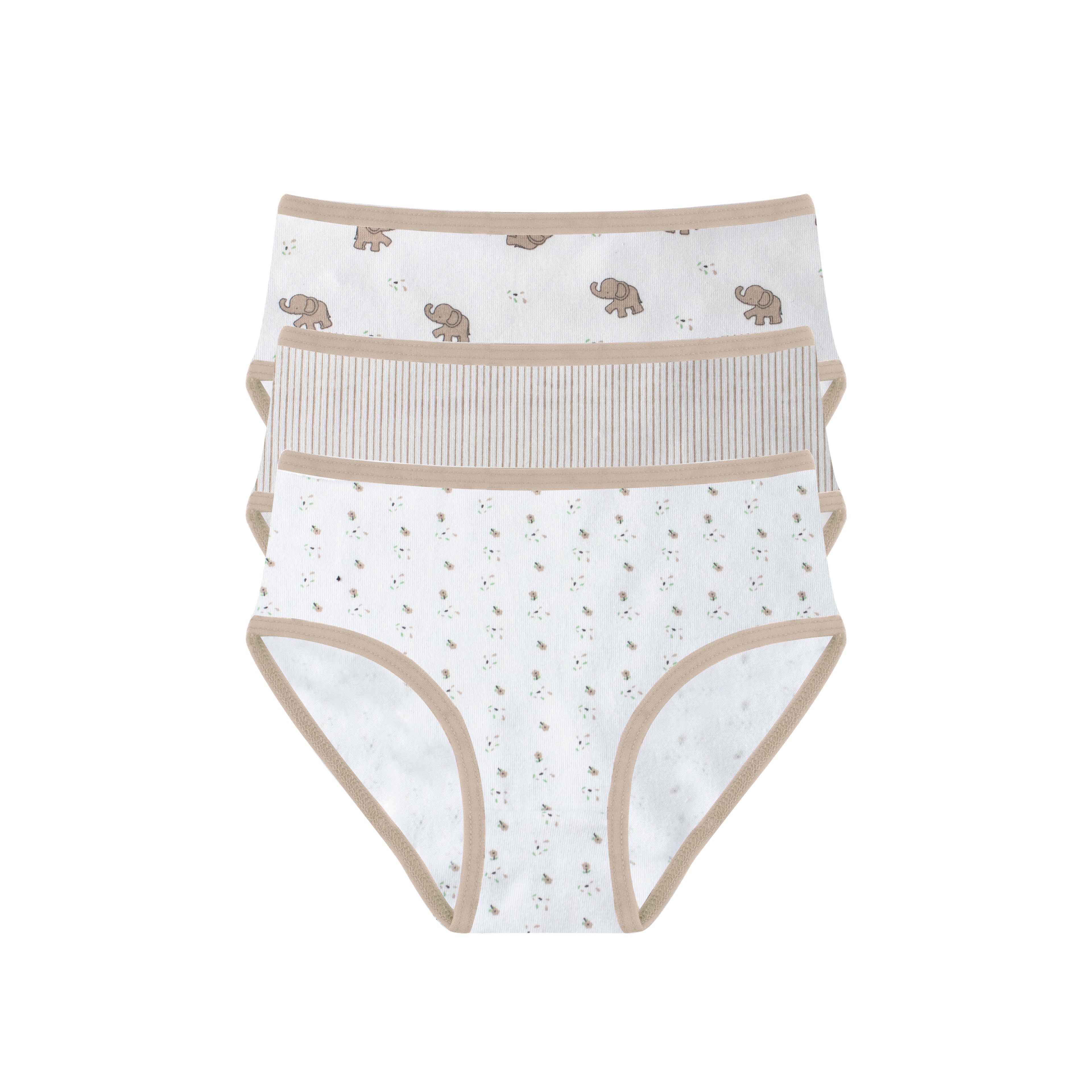 Girls Printed Brief - Pack of 3