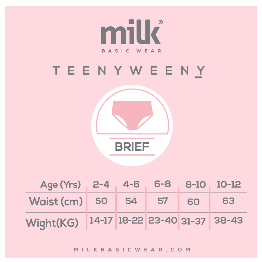 Girls Printed Brief - Pack of 3