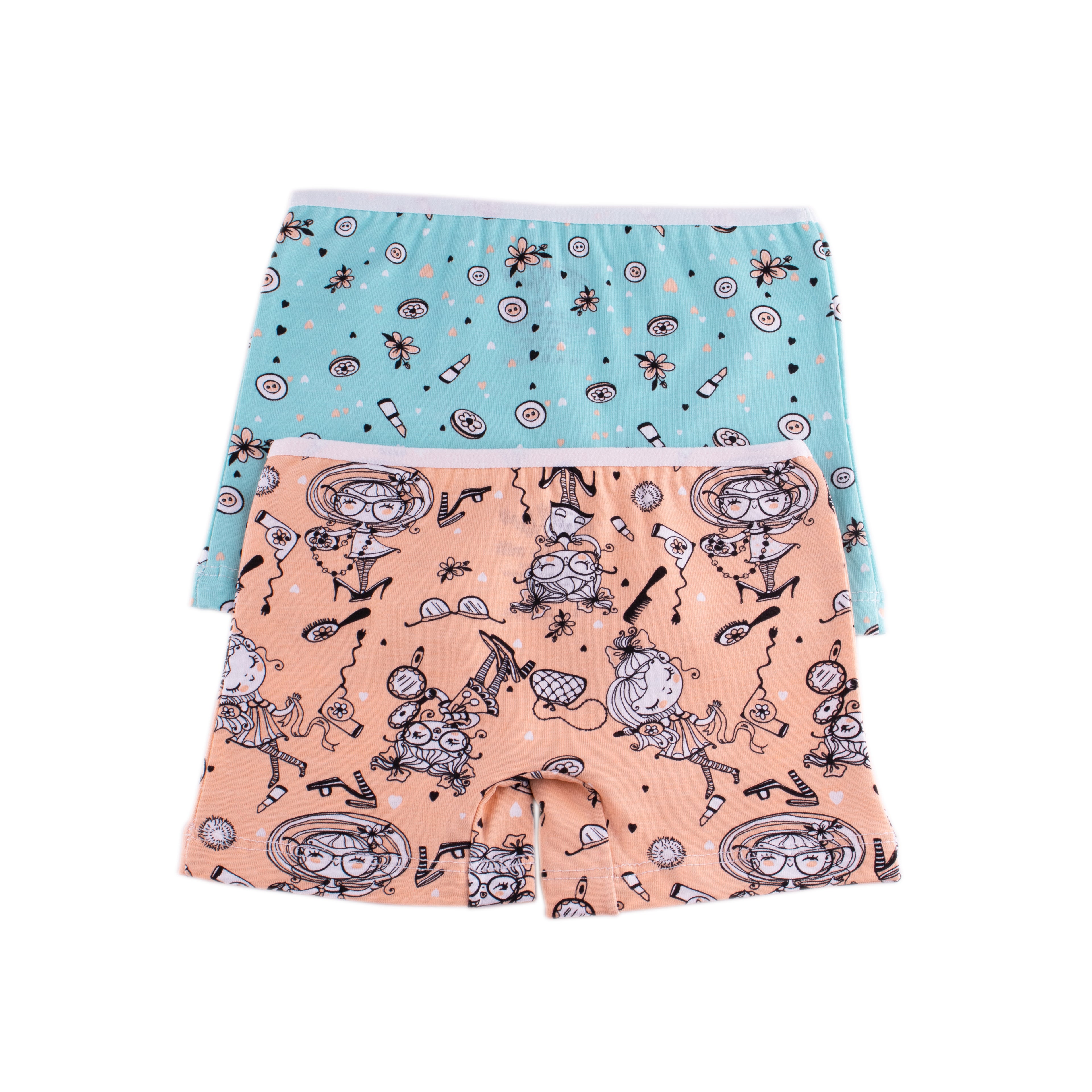 Girls Printed Hot Short - Pack of 2