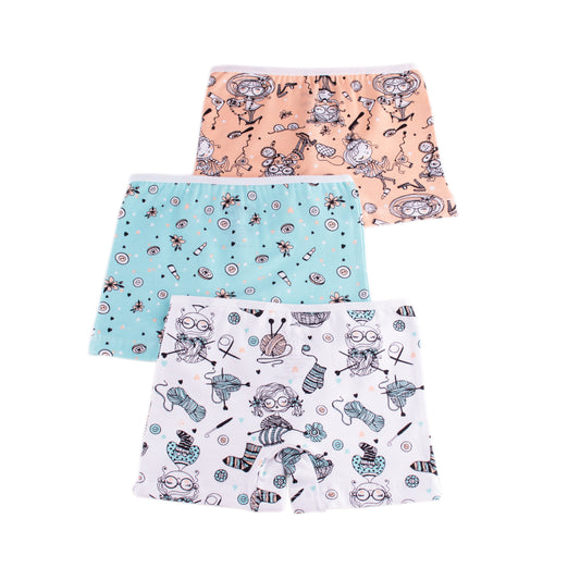 Girls Printed Hot Short - Pack of 2